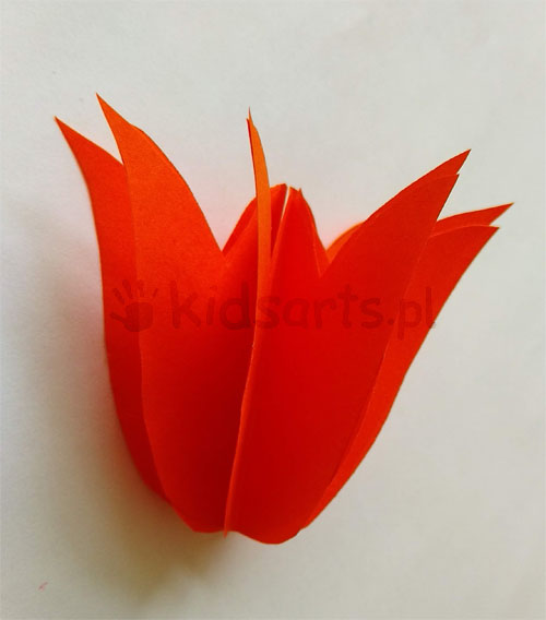 tulipan przestrzenny z papieru dzien matki